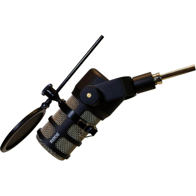 RODE PodMic Dynamic Podcasting Microphone in black finish for podcast and studio use