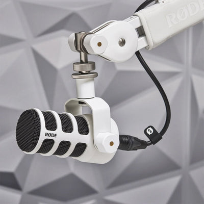 The RODE PodMic is a broadcast-quality dynamic microphone that features a rich, balanced sound and internal pop filter.