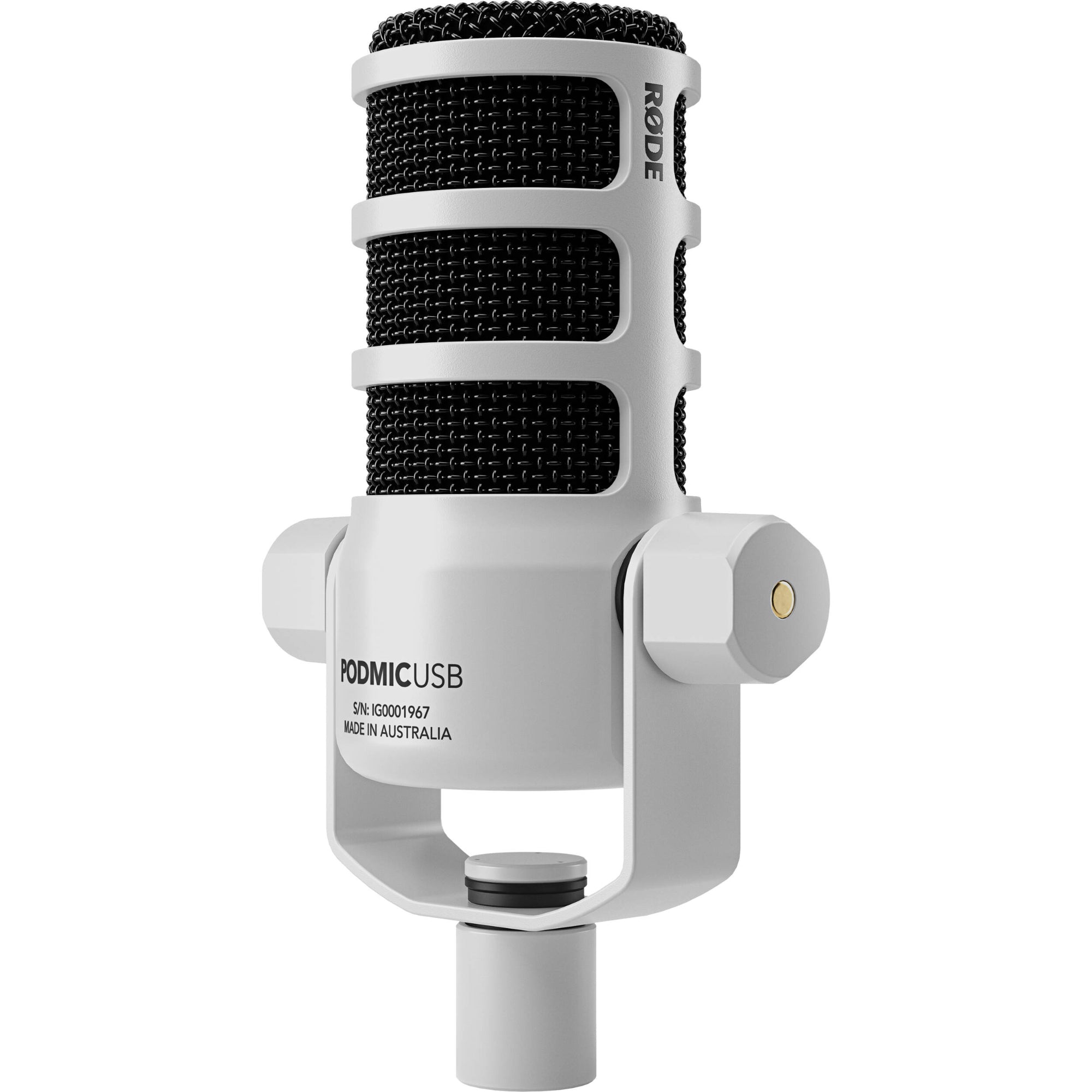 RODE PodMic USB and XLR Dynamic Broadcast Microphone (White