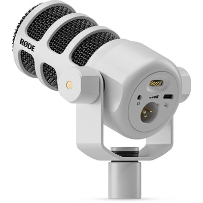 RODE broadcast microphone features XLR and USB connectivity, a studio-grade pop filter, and zero-latency headphone output for quality recording.