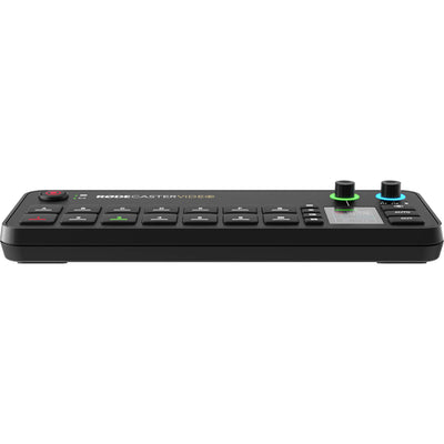 The RODECaster Video is an compact console for video switching, recording, and audio production, it supports up to six video sources with intuitive controls.
