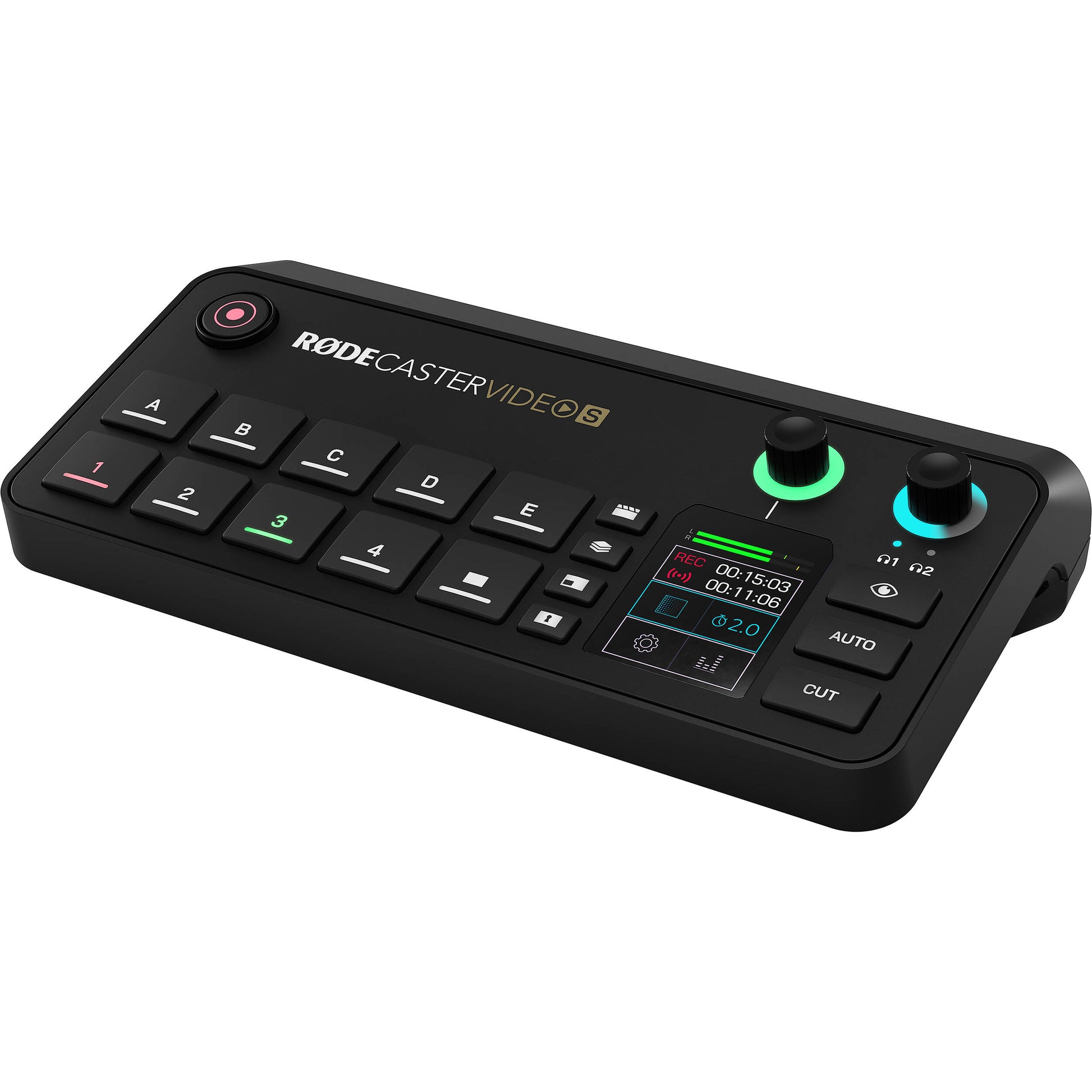 RØDECaster Video S with video switching and professional audio mixer

