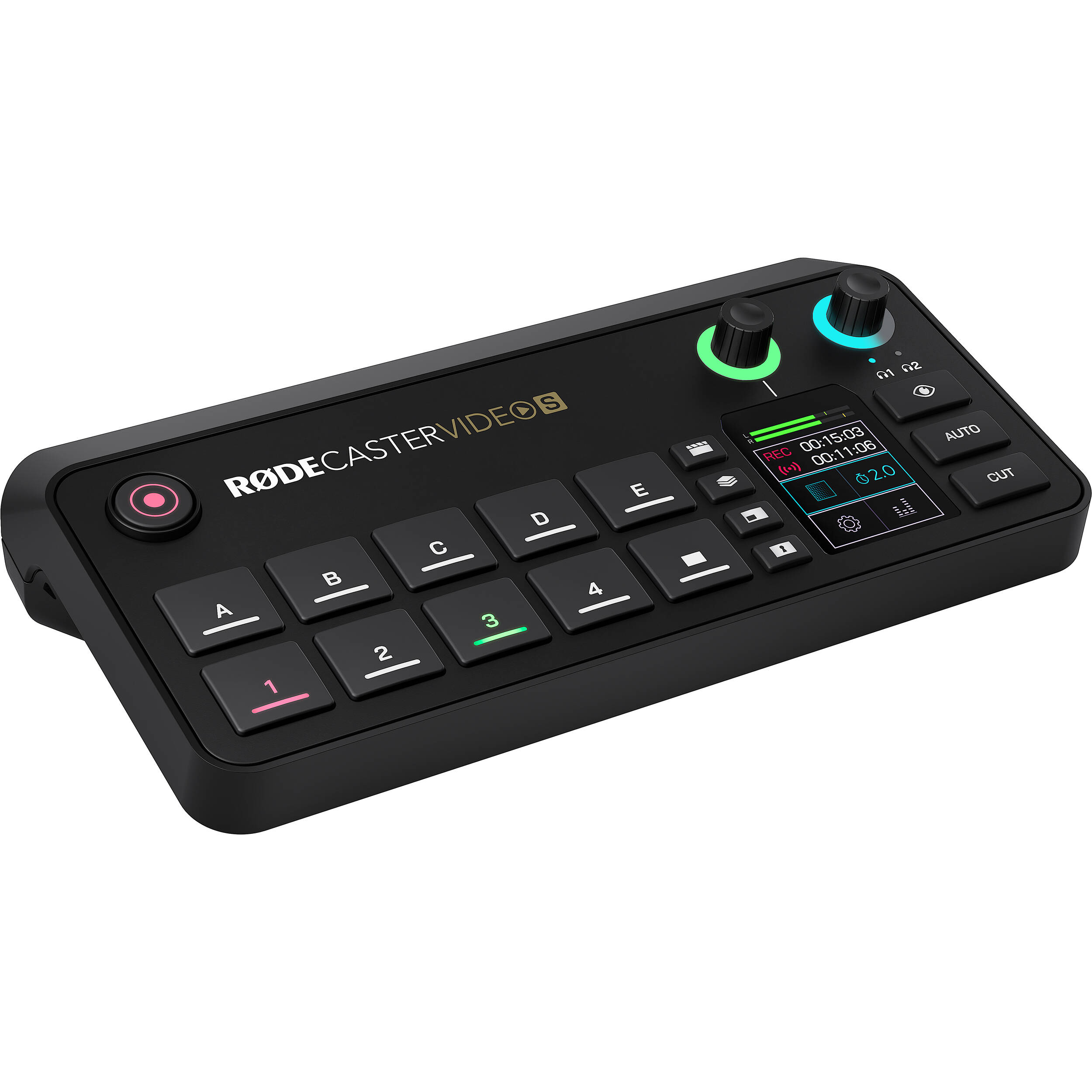 RØDECaster Video S with video switching and professional audio mixer
