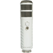 RODE USB Podcaster Microphone with cardioid pattern, built-in headphone monitoring, and plug-and-play USB connectivity for podcasting and streaming.