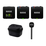The RODE Wireless GO III is a compact wireless microphone system, it offers crystal-clear audio, a 260m range and 32-bit float on-board recording.