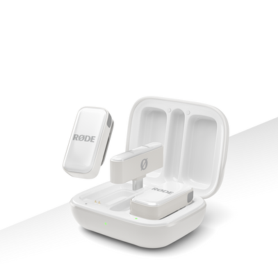 RODE Wireless Micro USB-C (White) – ultra-compact wireless microphone with USB-C connector, ideal for high-quality audio recording on Android devices and other USB-C gear.
