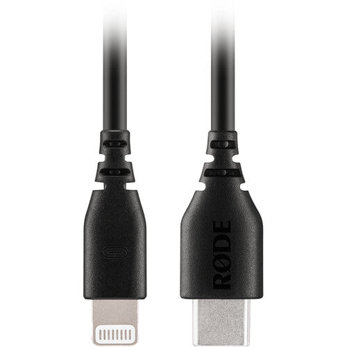 RODE SC21 30cm USB-C to Lightning cable for connecting iOS devices to RØDE microphones and audio interfaces.