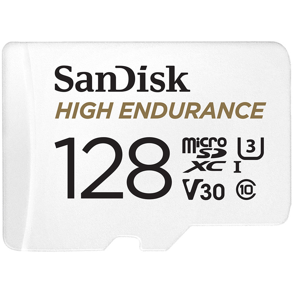 High-endurance 128GB microSD for dash cams and monitoring