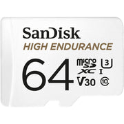 High-endurance 64GB microSD for dash cams and monitoring