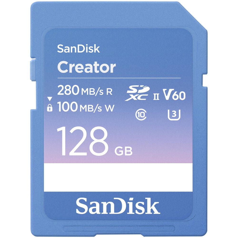 SanDisk Creator UHS-II SDXC Memory Card (128GB) – Outdoorphoto