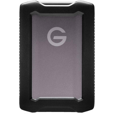 The hard drive offers rugged durability and high-capacity storage, featuring a shock-resistant aluminium enclosure and USB-C compatibility.