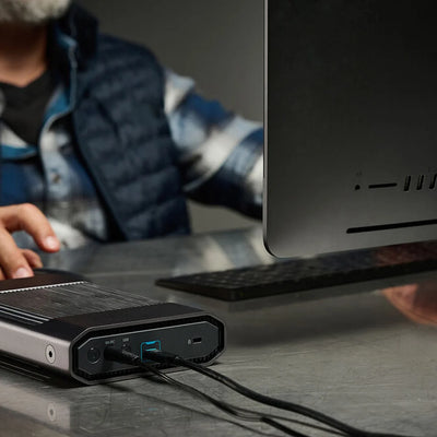 A hard drive with a USB-type C port and fast 250 MB/s transfer speeds is ideal for content creators to transfer quality work at an immense speed.