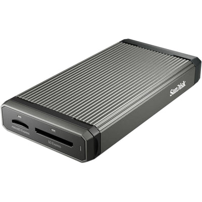 SanDisk SD Express card reader with SD and microSD slots

