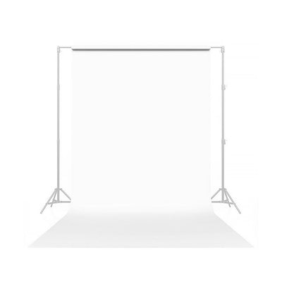 Pure White seamless paper backdrop roll.