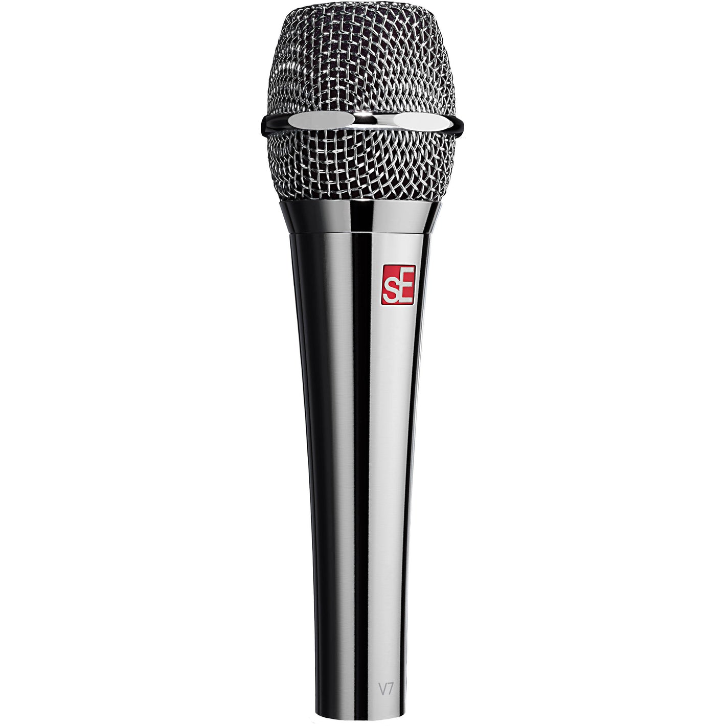 sE Electronics V7 Chrome dynamic handheld microphone with supercardioid polar pattern
