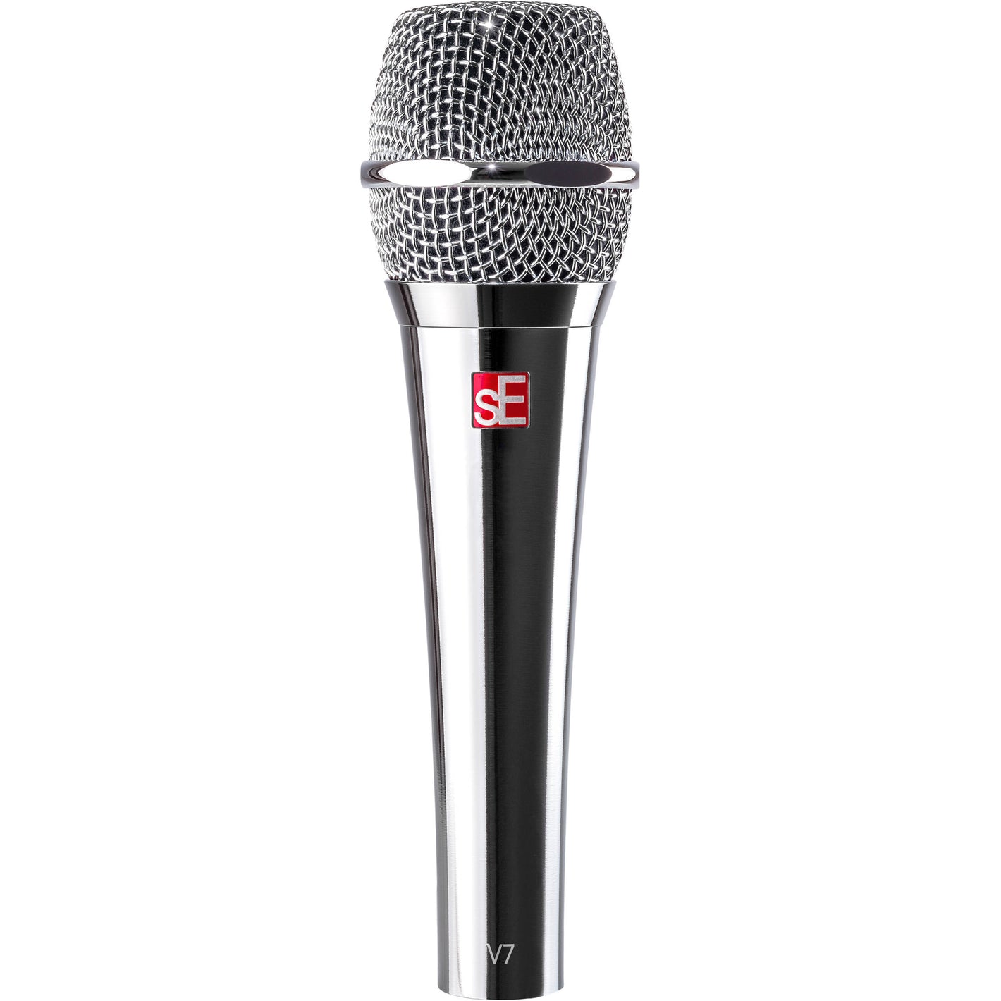 sE Electronics V7 Chrome dynamic handheld microphone with supercardioid polar pattern
