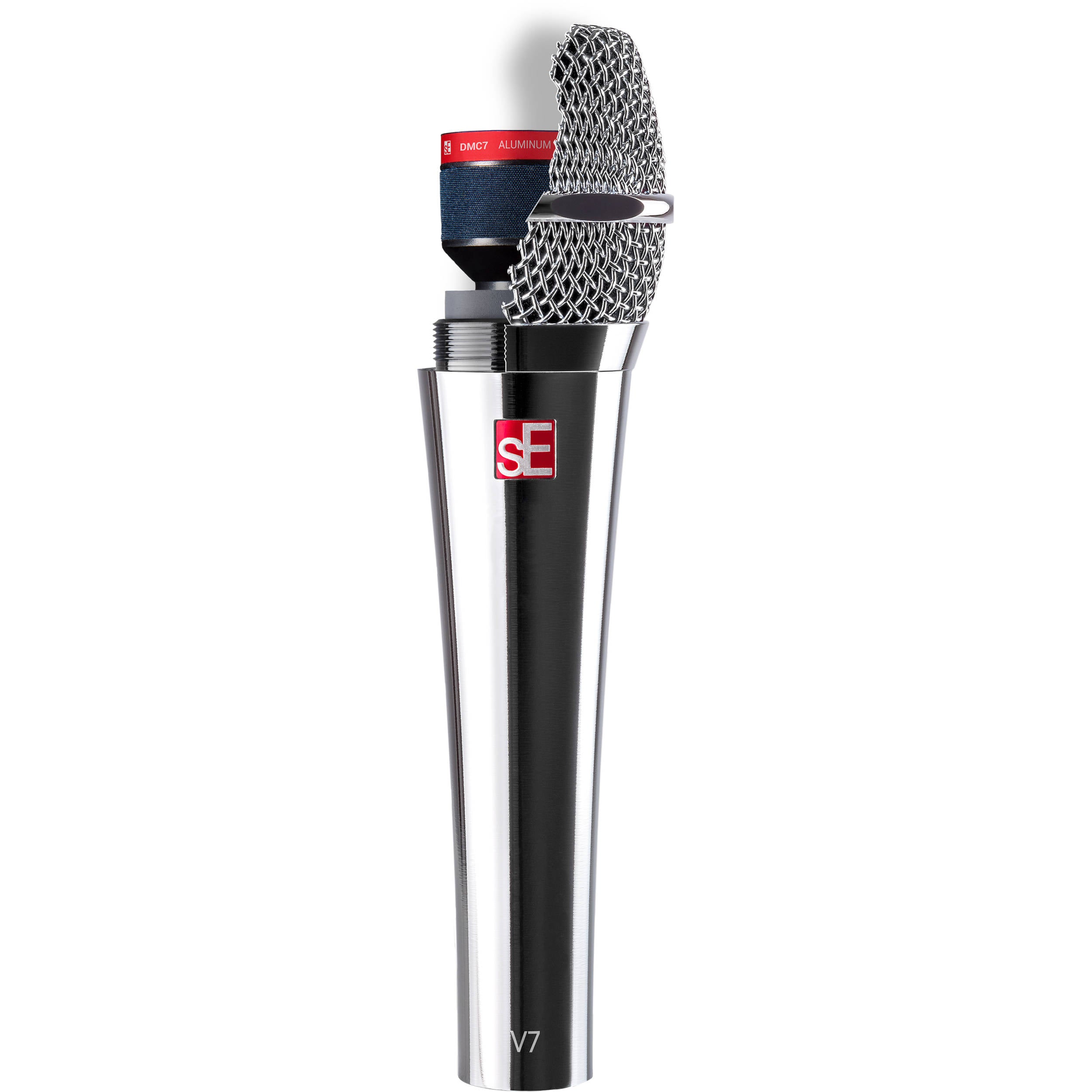 sE Electronics V7 Chrome dynamic handheld microphone with supercardioid polar pattern
