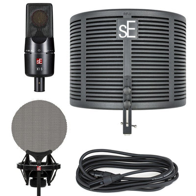 sE X1 S Studio Bundle with large diaphragm condenser mic and RF-X Reflexion Filter
