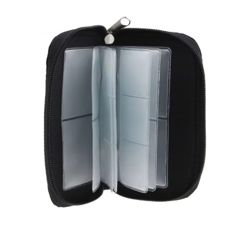 Selens memory card case with 20 slots, water-repellent and anti-static for secure card storage and organisation.