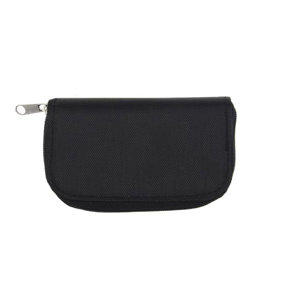 Selens memory card case with 20 slots, water-repellent and anti-static for secure card storage and organisation.