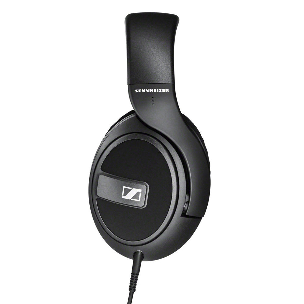 Sennheiser HD 569 wired headphones with closed-back design, plush ear pads, and dual detachable cables.
