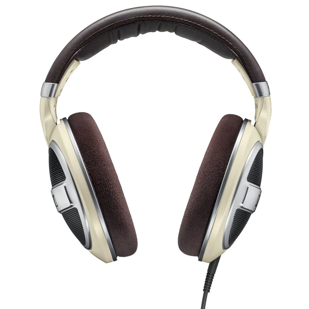 Comfortable Sennheiser HD 599 headphones for long listening sessions
