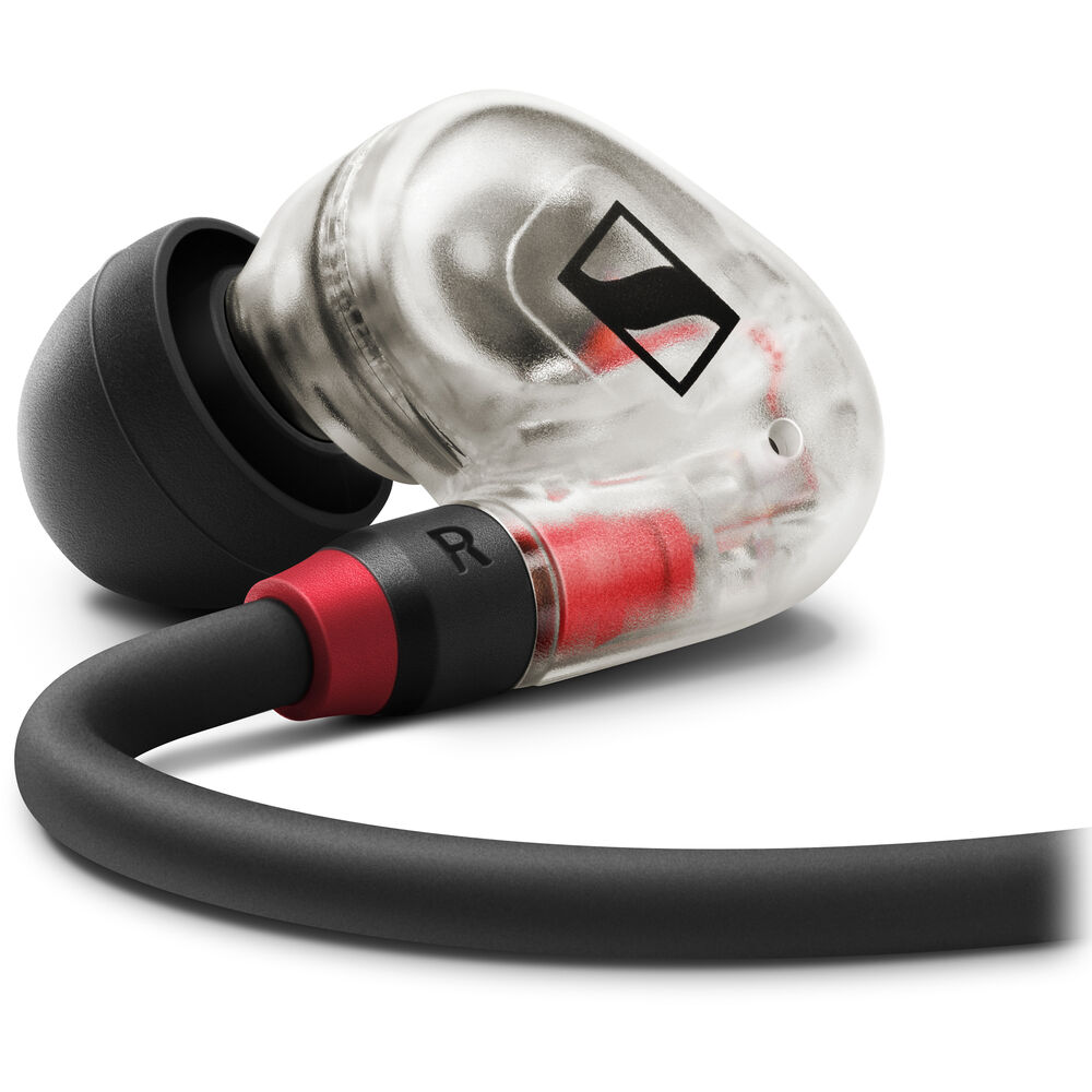 Sennheiser IE 100 PRO earphones with noise attenuation.