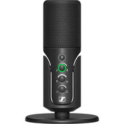 The Sennheiser Profile USB Microphone features USB-C connectivity, gain, mix, and volume controls, plus a soft-touch mute button with LED indicator.