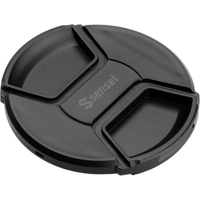 Sensei center pinch snap-on lens cap for dust and scratch protection
