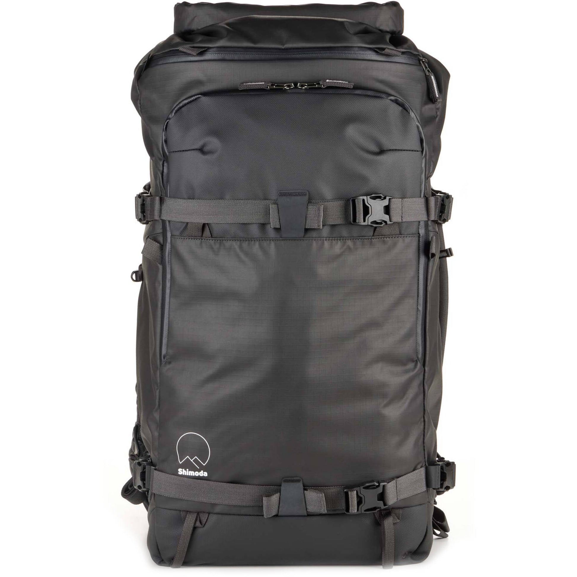 Shimoda Action X70 HD backpack with roll top and tripod pockets
