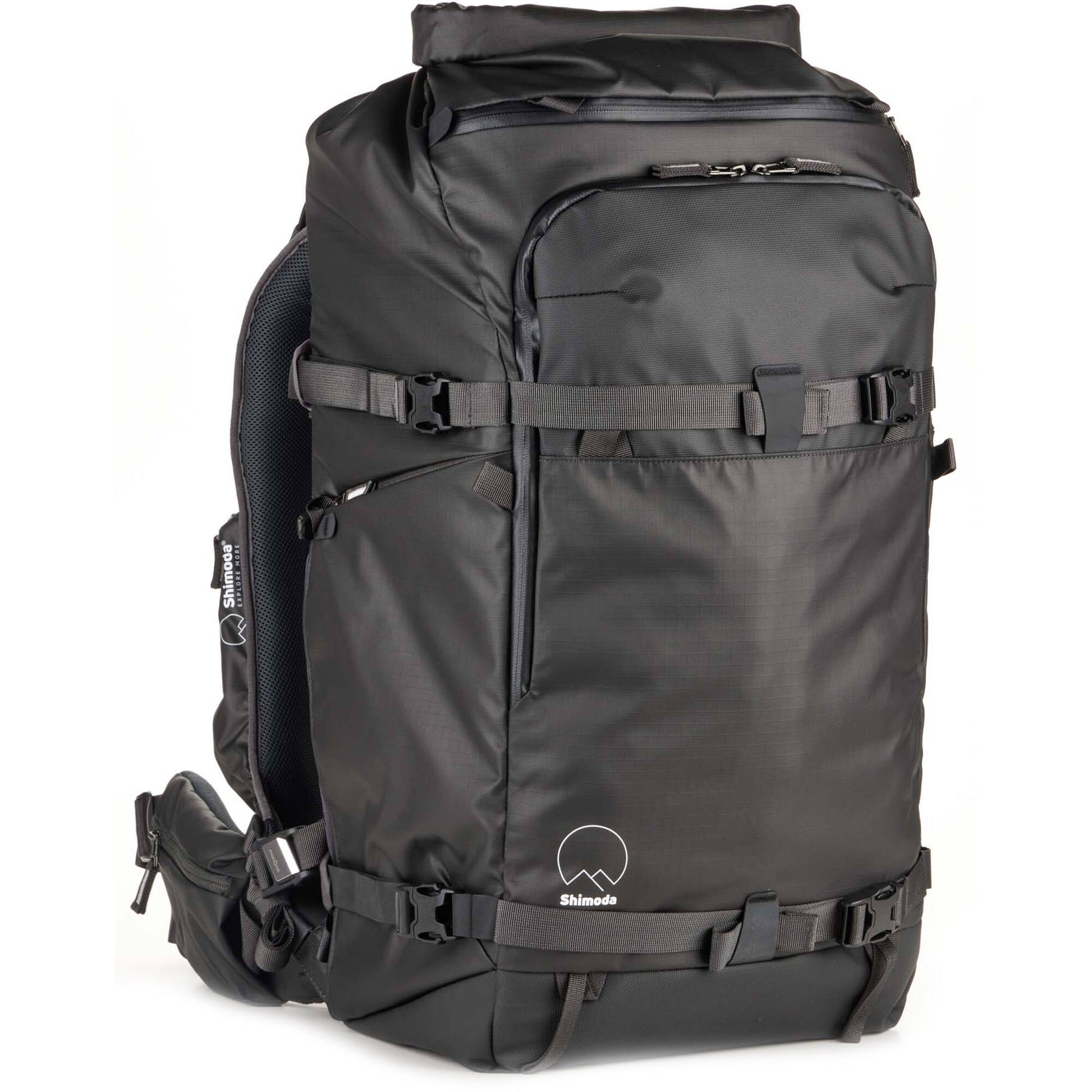 Shimoda Action X70 HD backpack with roll top and tripod pockets
