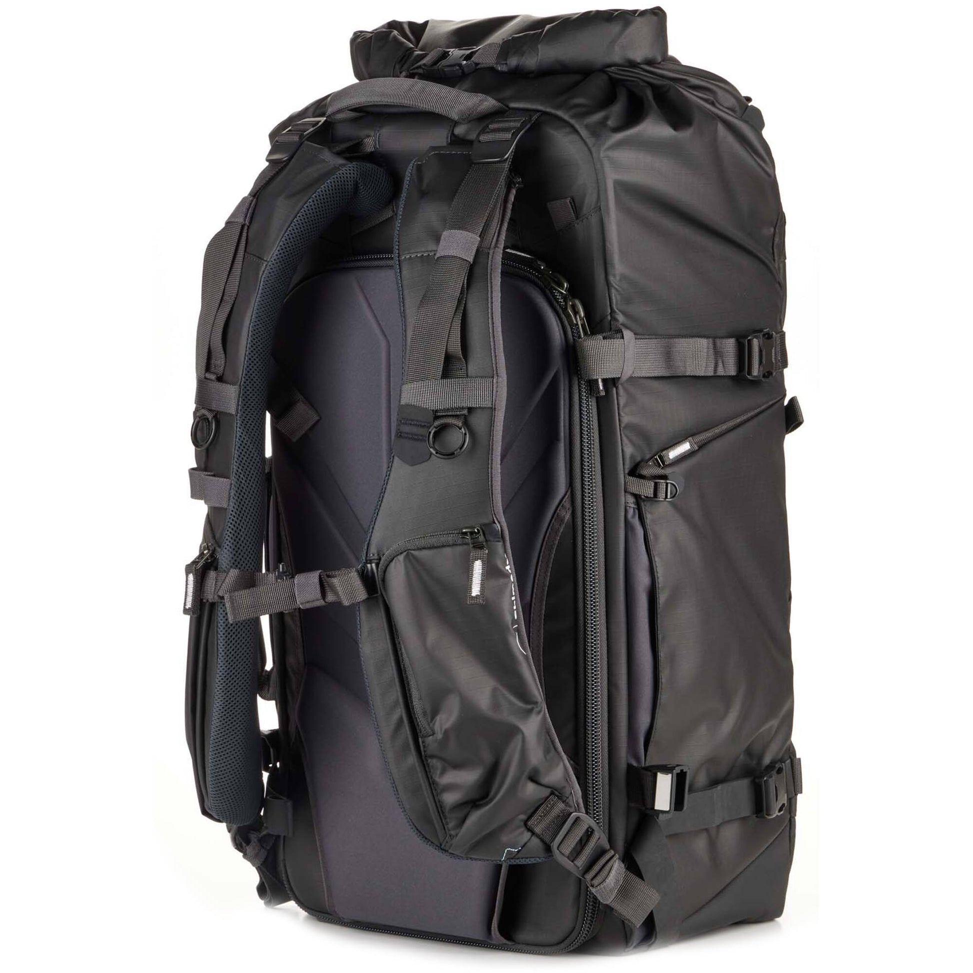 Shimoda Action X70 HD backpack with roll top and tripod pockets
