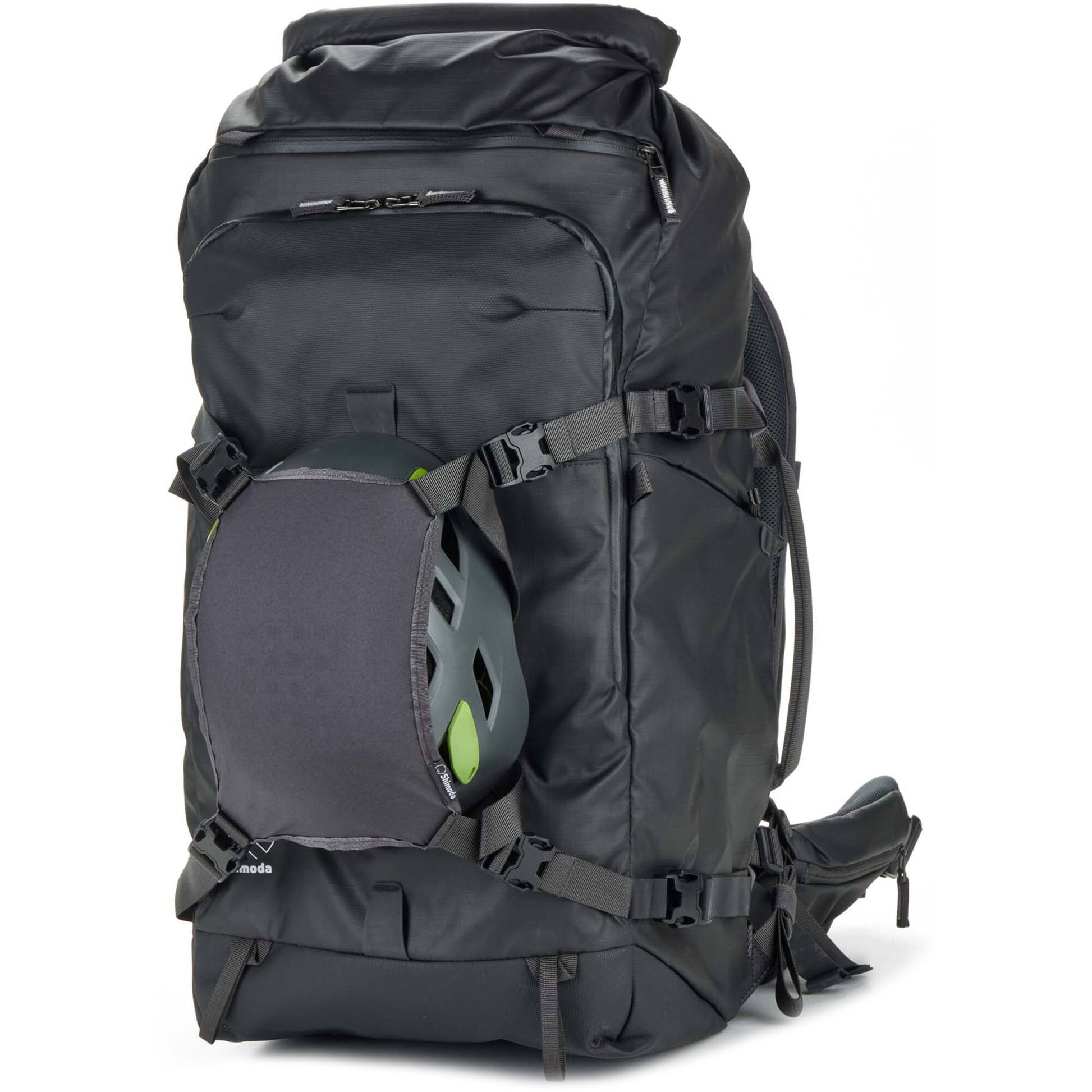 Shimoda Action X70 HD backpack with roll top and tripod pockets
