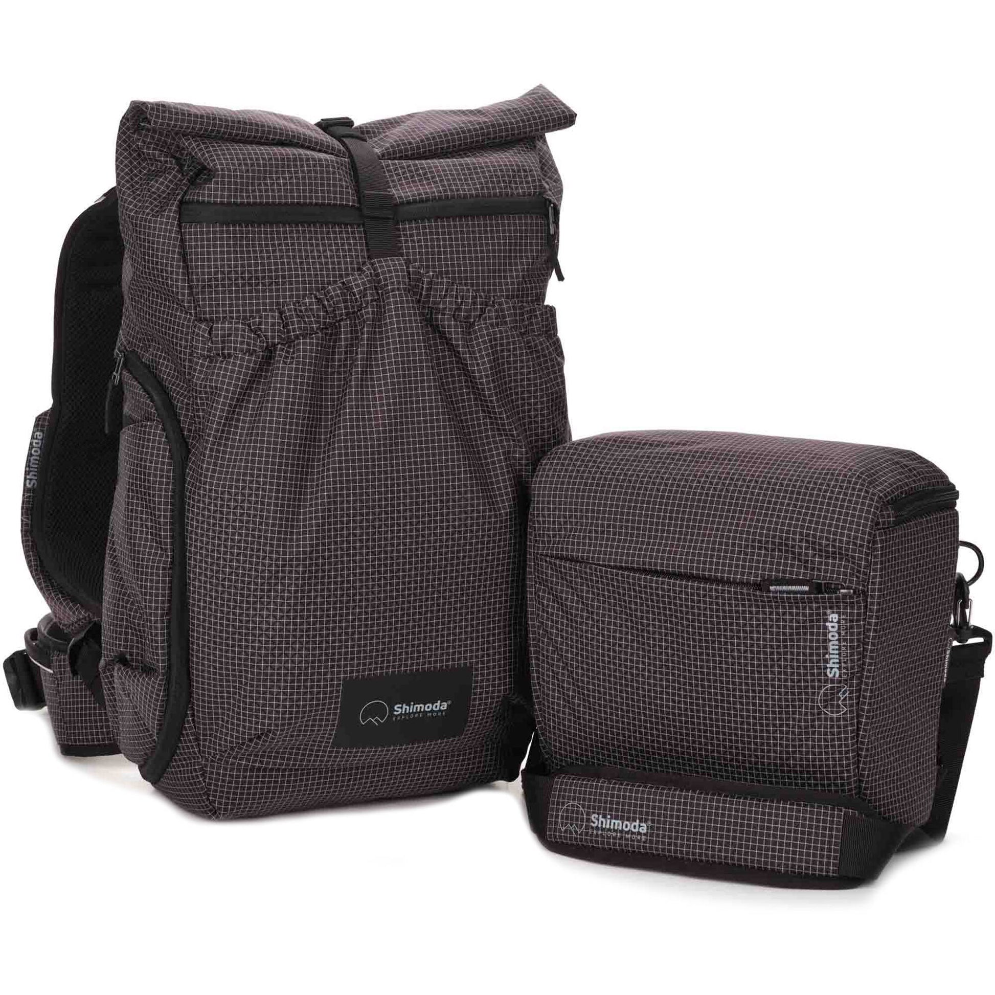 Shimoda Side Lite 22 backpack with modular Medium Top Loader insert
