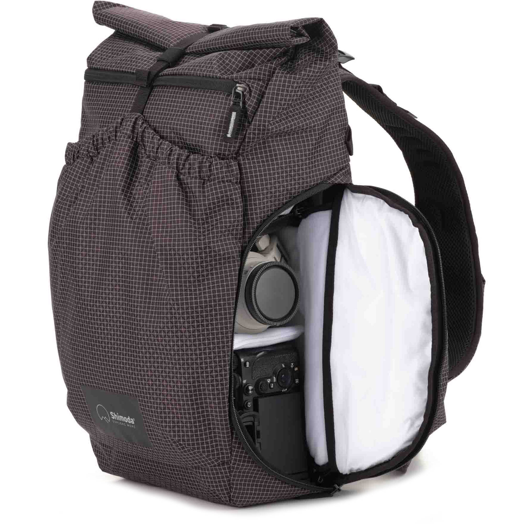 Shimoda Side Lite 22 backpack with modular Medium Top Loader insert
