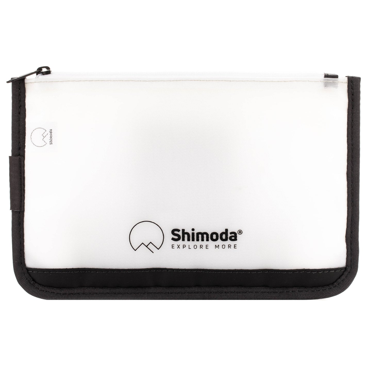 Shimoda Designs Travel Pouch Black with two zippered TPU sleeves
