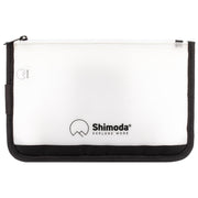 Shimoda Designs Travel Pouch Black with two zippered TPU sleeves
