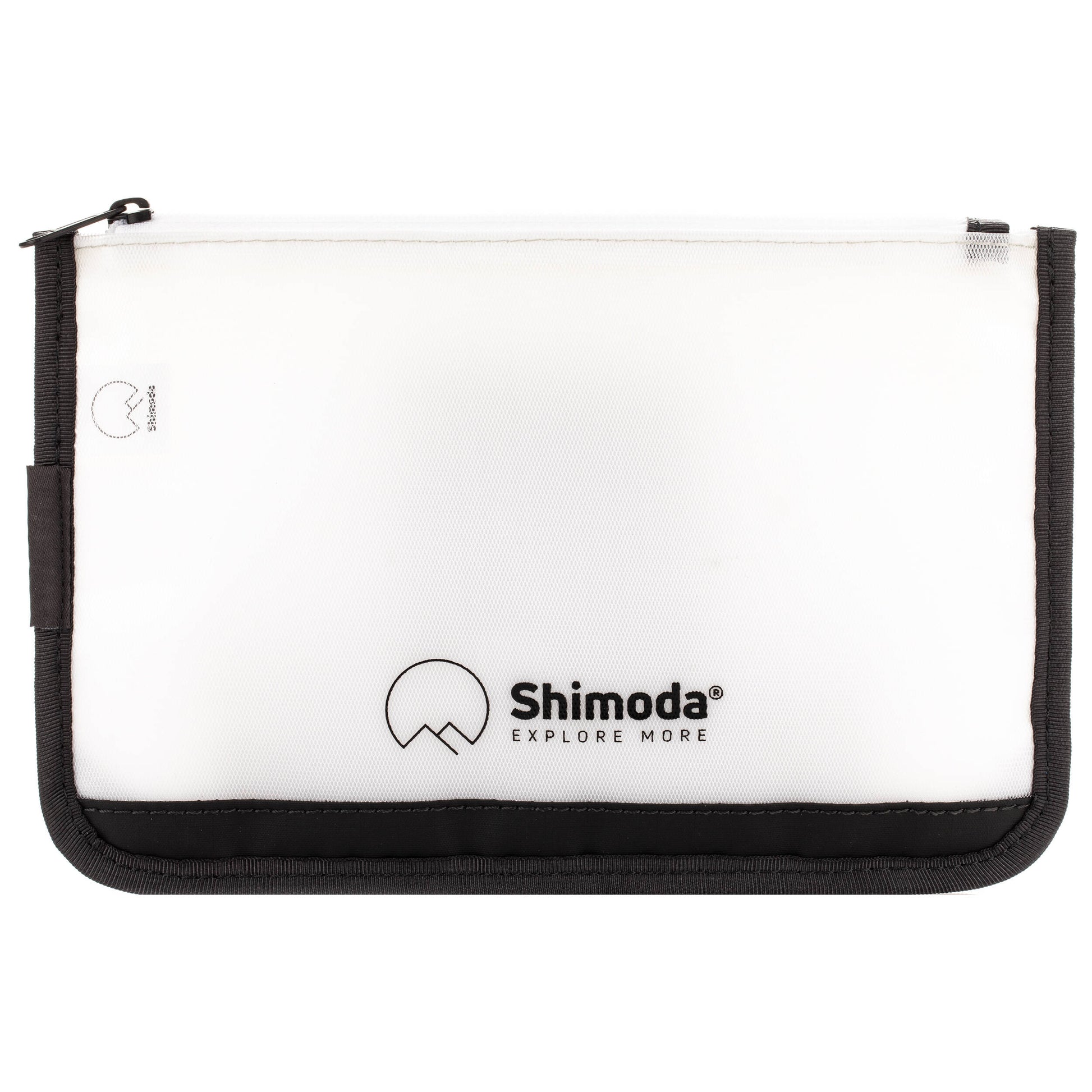 Shimoda Designs Travel Pouch Black with two zippered TPU sleeves
