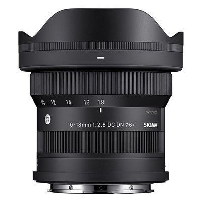 Sigma 10-18mm f/2.8 DC DN Contemporary Lens – ultra-wide-angle zoom with fast aperture, ideal for landscapes, architecture, and vlogging.