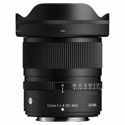 Sigma 12mm f/1.4 DC Contemporary ultra-wide-angle APS-C lens.