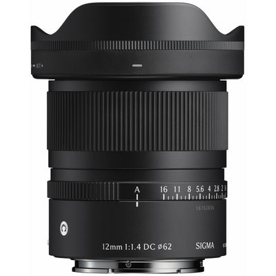 Sigma 12mm f/1.4 DC Contemporary ultra-wide-angle APS-C lens.
