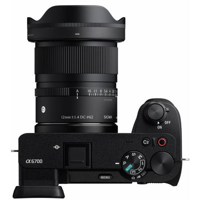 Sigma 12mm f/1.4 DC Contemporary ultra-wide-angle APS-C lens.
