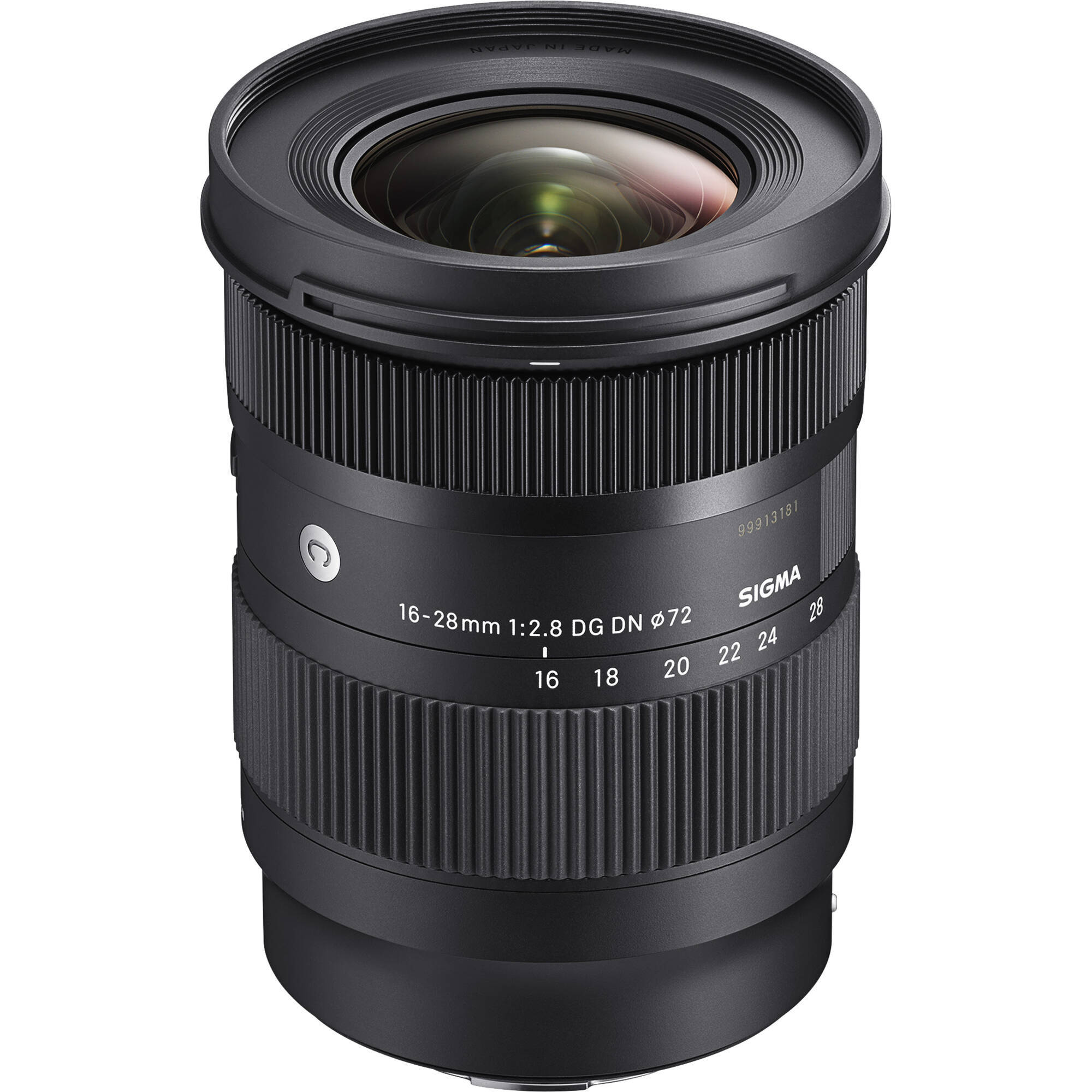 Sigma 16-28mm f/2.8 DG DN Contemporary Lens for Leica L, compact ultrawide zoom with weather-sealed design.
