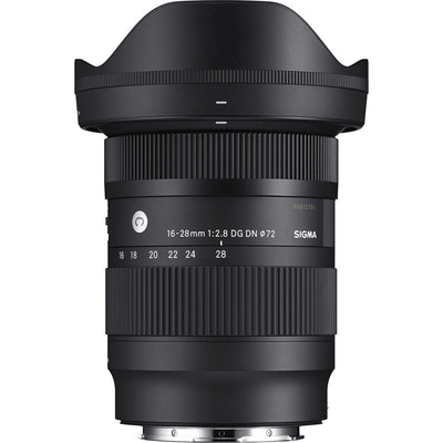 Sigma 16-28mm f/2.8 DG DN Contemporary Lens for Leica L, compact ultrawide zoom with weather-sealed design.
