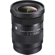 Sigma 16-28mm f/2.8 DG DN Contemporary Lens for Sony E, compact ultrawide zoom with weather-sealed design.