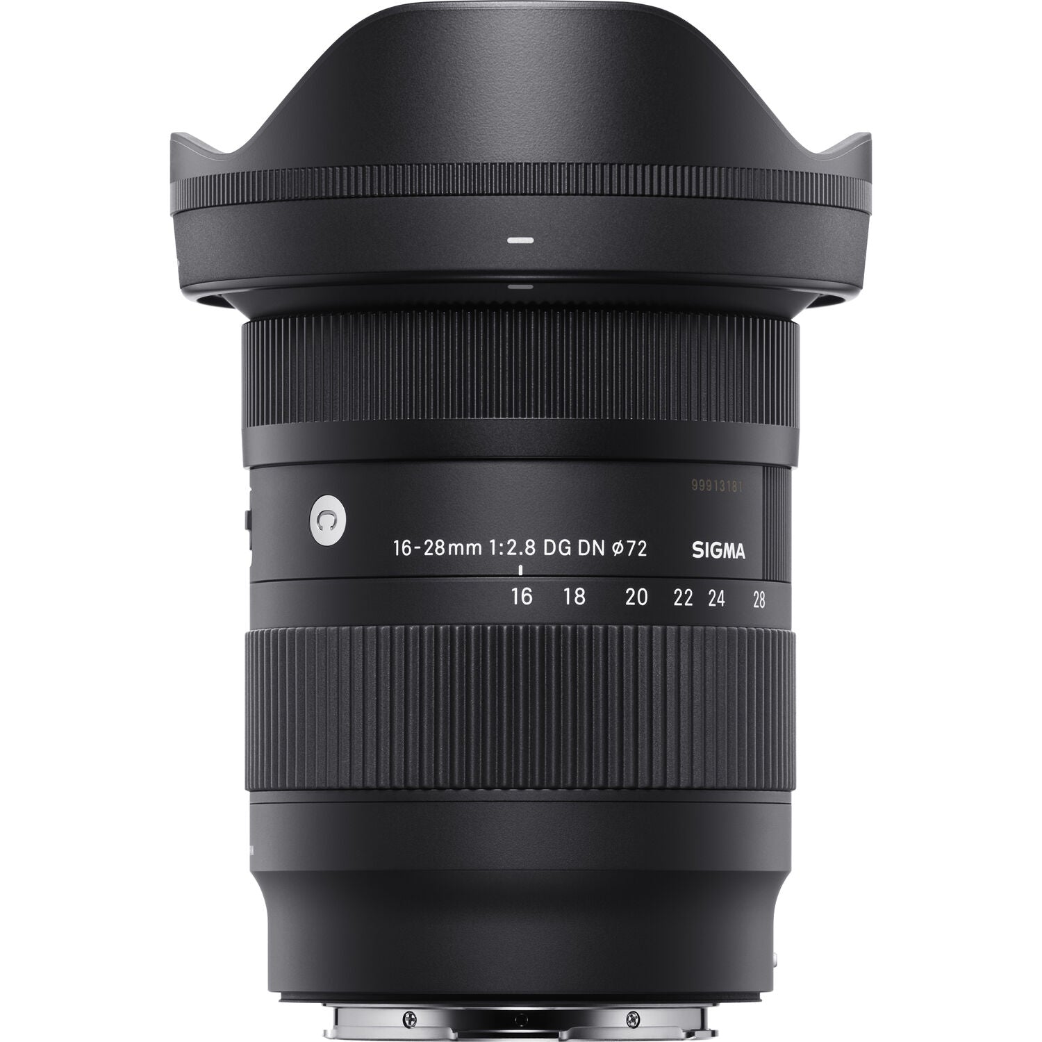 Sigma 16-28mm f/2.8 DG DN Contemporary Lens for Sony E, compact ultrawide zoom with weather-sealed design.