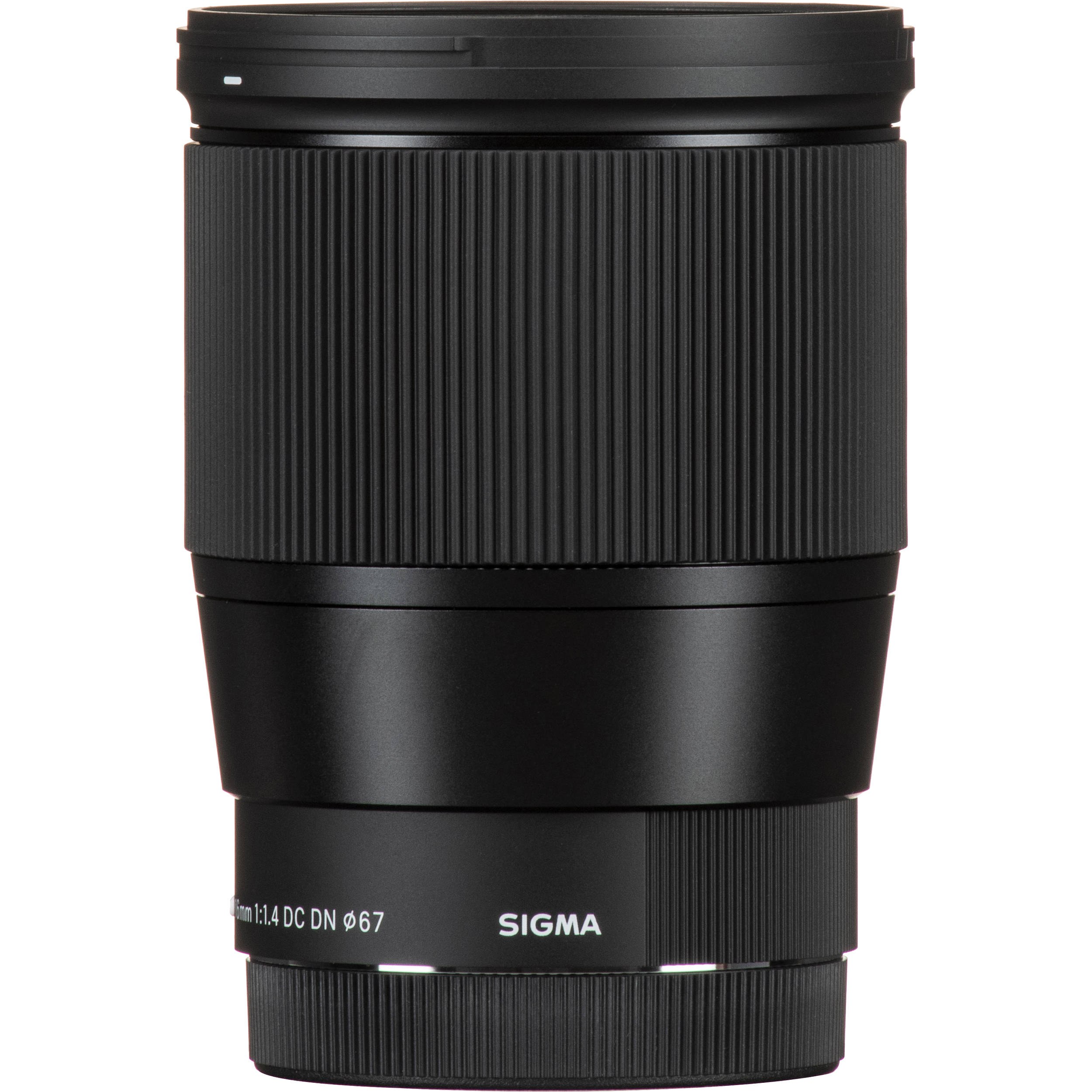 Sigma 16mm f/1.4 DC DN Contemporary lens for Canon EF-M mount mirrorless cameras.