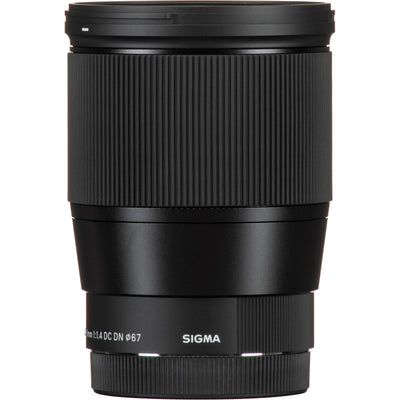 Sigma 16mm f/1.4 DC DN Contemporary lens for Canon EF-M mount mirrorless cameras.