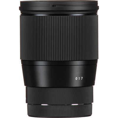 Sigma 16mm f/1.4 DC DN Contemporary lens for Canon EF-M mount mirrorless cameras.