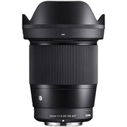 Sigma 16mm f/1.4 DC DN Contemporary lens for Canon RF-mount mirrorless cameras, wide-angle prime lens with bright aperture and compact design